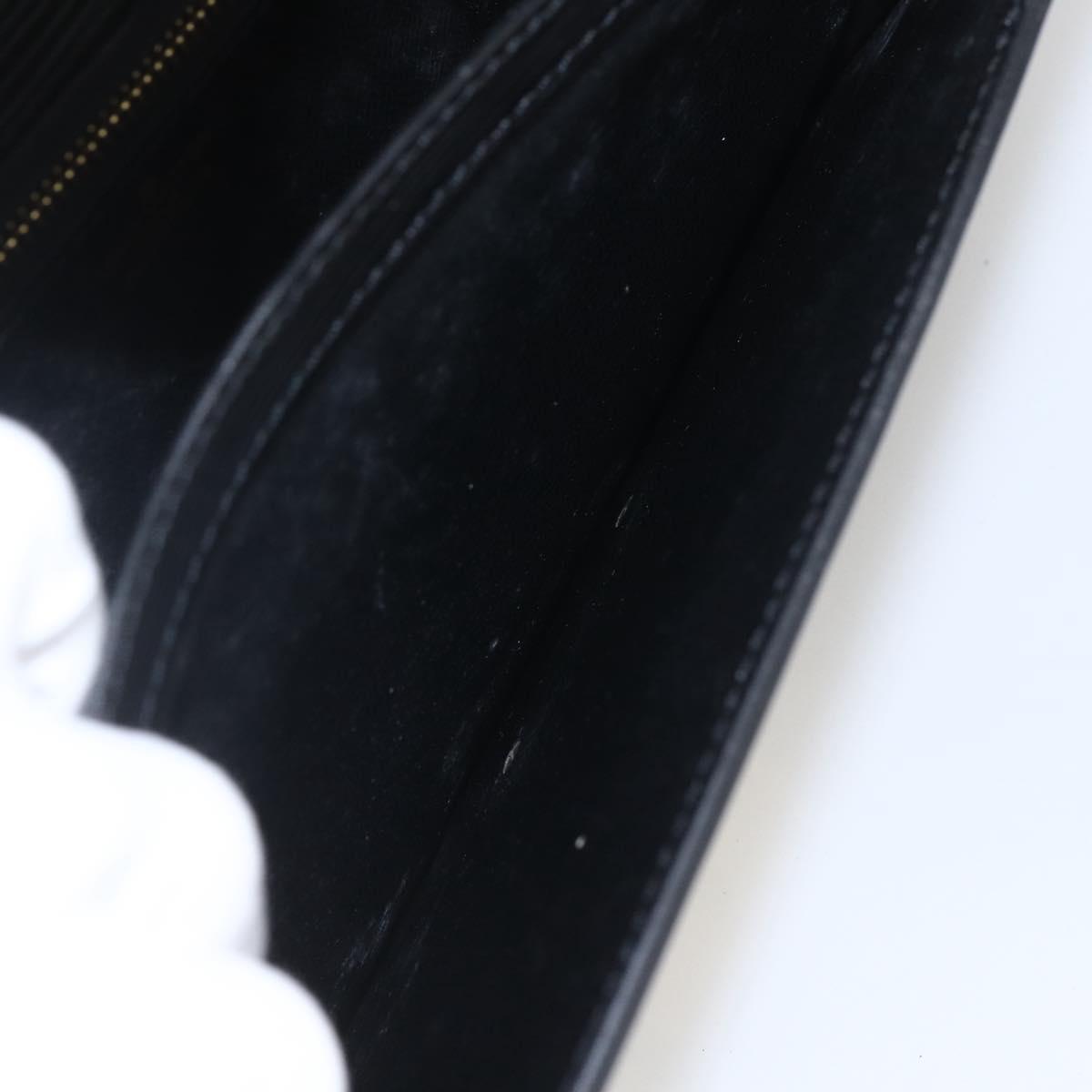LOUIS VUITTON Epi Serie Dragonne Clutch Bag Black Noir M52612 LV Auth 162373