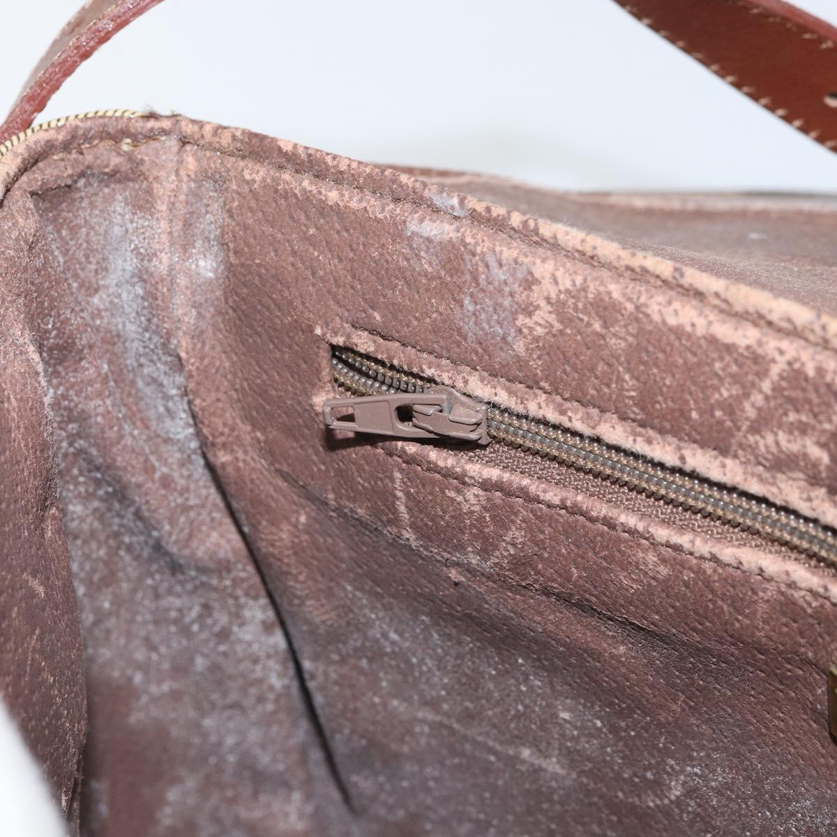 Burberrys Nova Check Shoulder Bag PVC Beige Gold Auth 162400