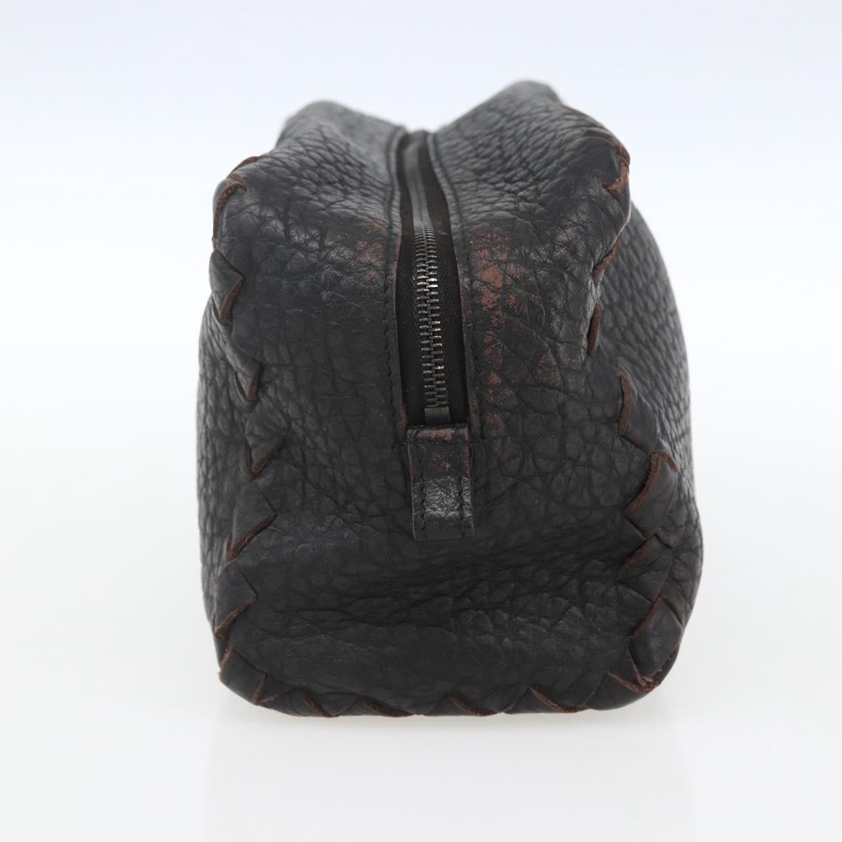 BOTTEGA VENETA Clutch Bag Leather Brown 174361 Auth 162417