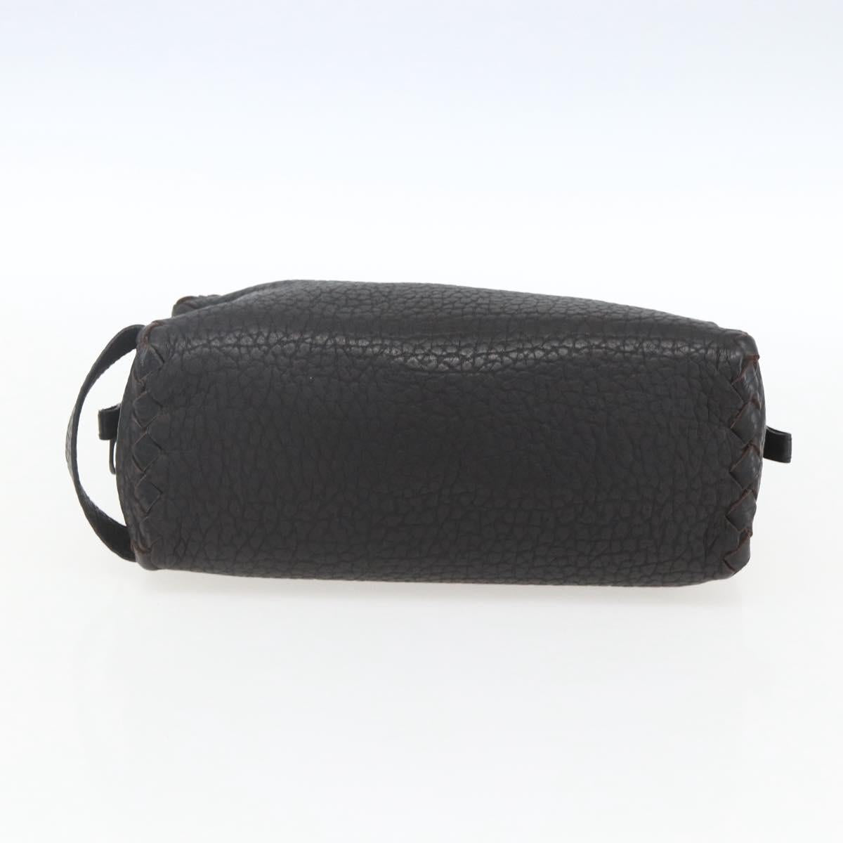 BOTTEGA VENETA Clutch Bag Leather Brown 174361 Auth 162417