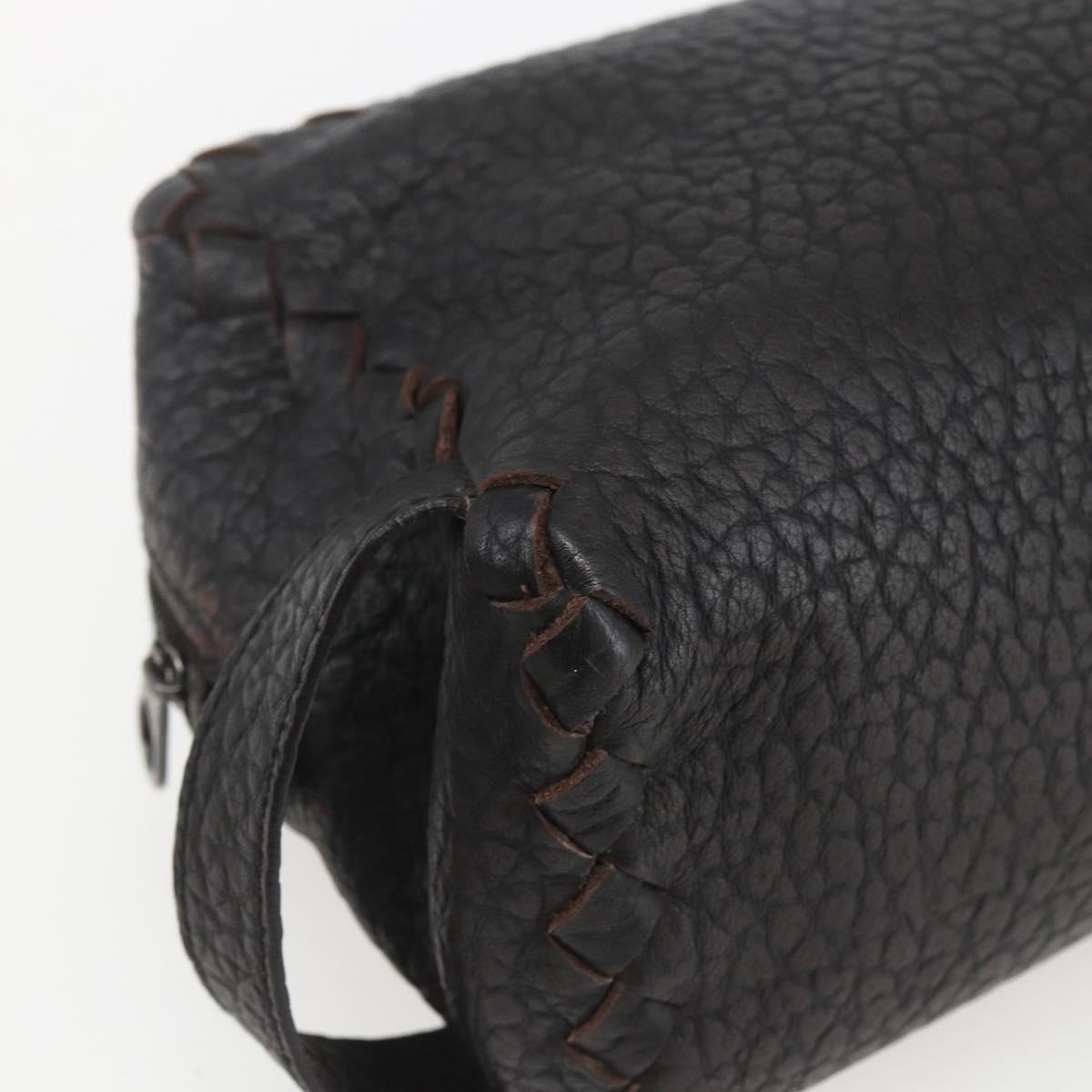 BOTTEGA VENETA Clutch Bag Leather Brown 174361 Auth 162417