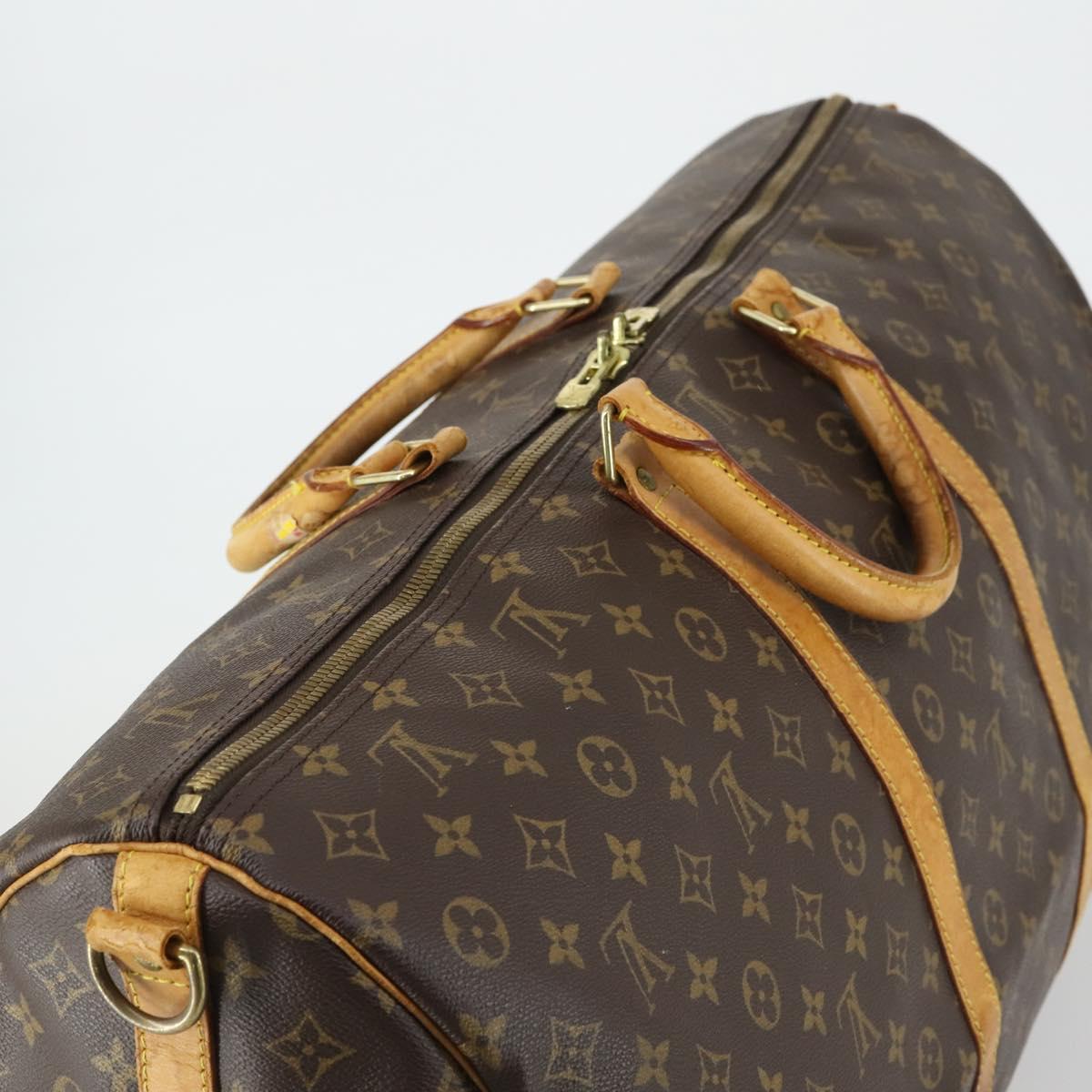 LOUIS VUITTON Monogram Keepall Bandouliere 60 Boston Bag M41412 LV Auth 162428