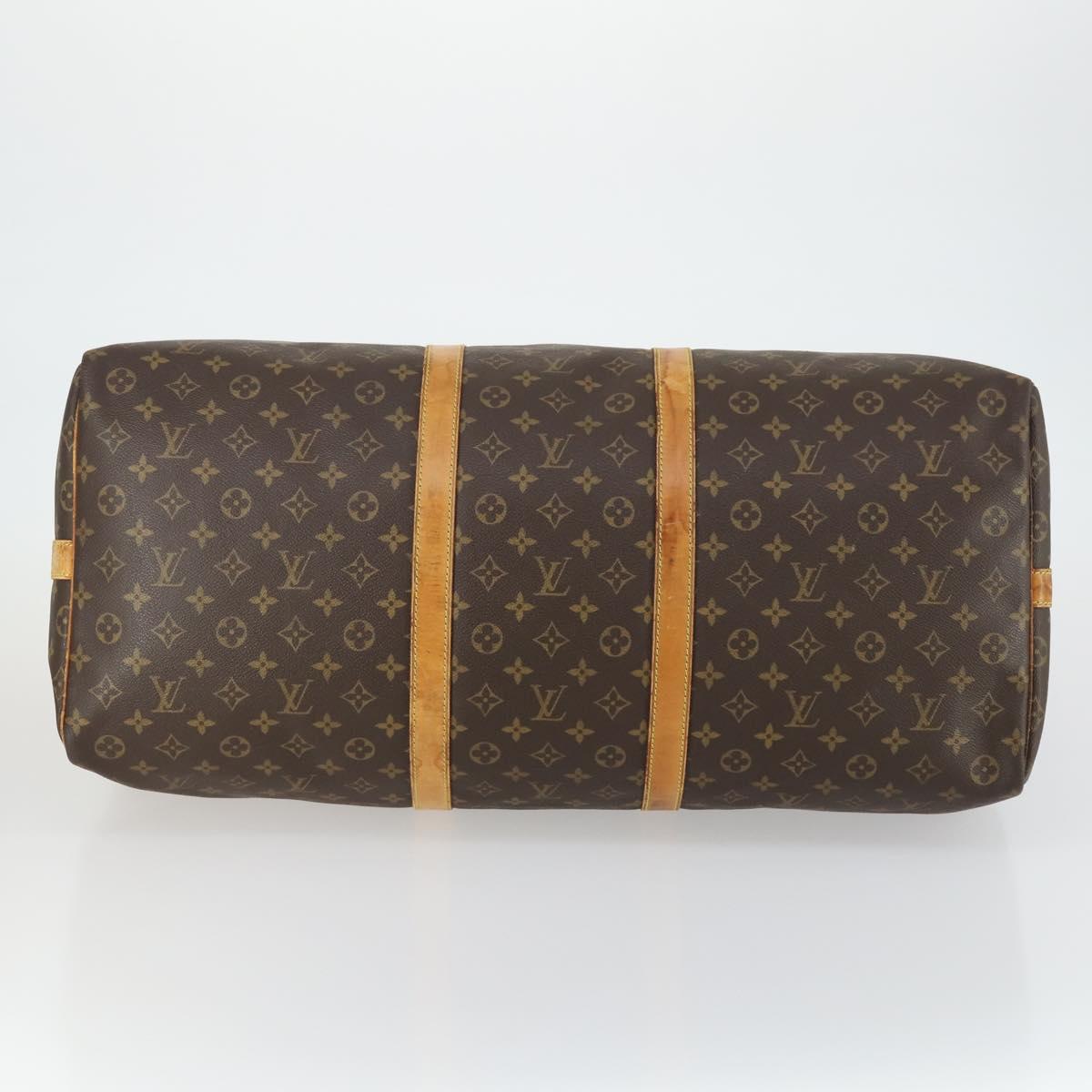 LOUIS VUITTON Monogram Keepall Bandouliere 60 Boston Bag M41412 LV Auth 162428