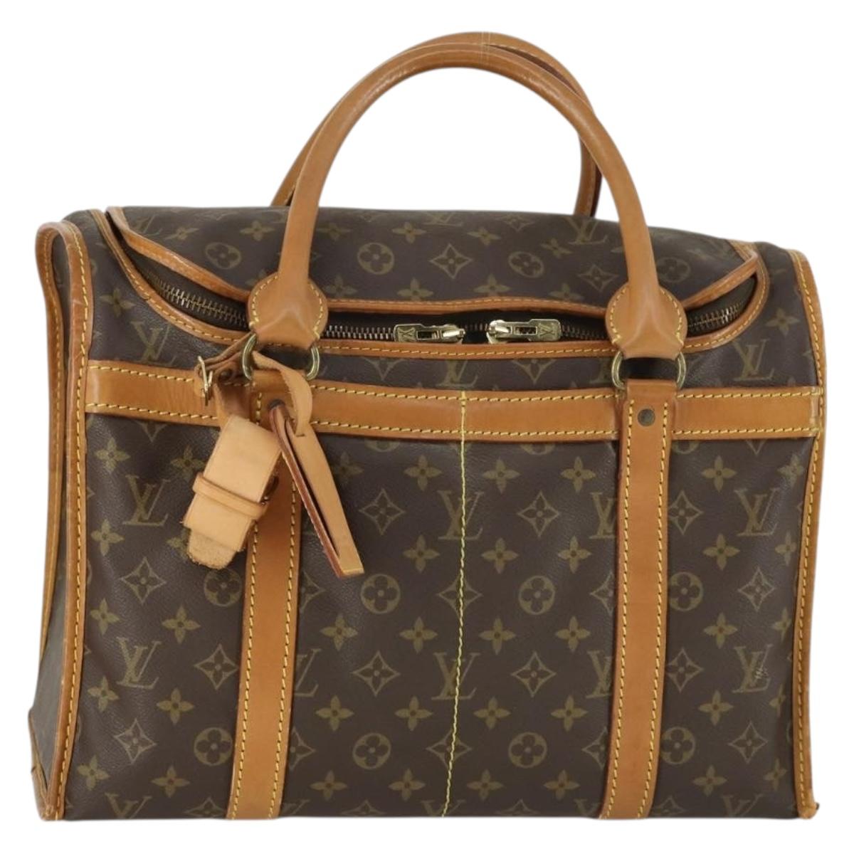 LOUIS VUITTON Monogram Sac Chasseur 40 Pet Carry M41924 LV Auth 162430