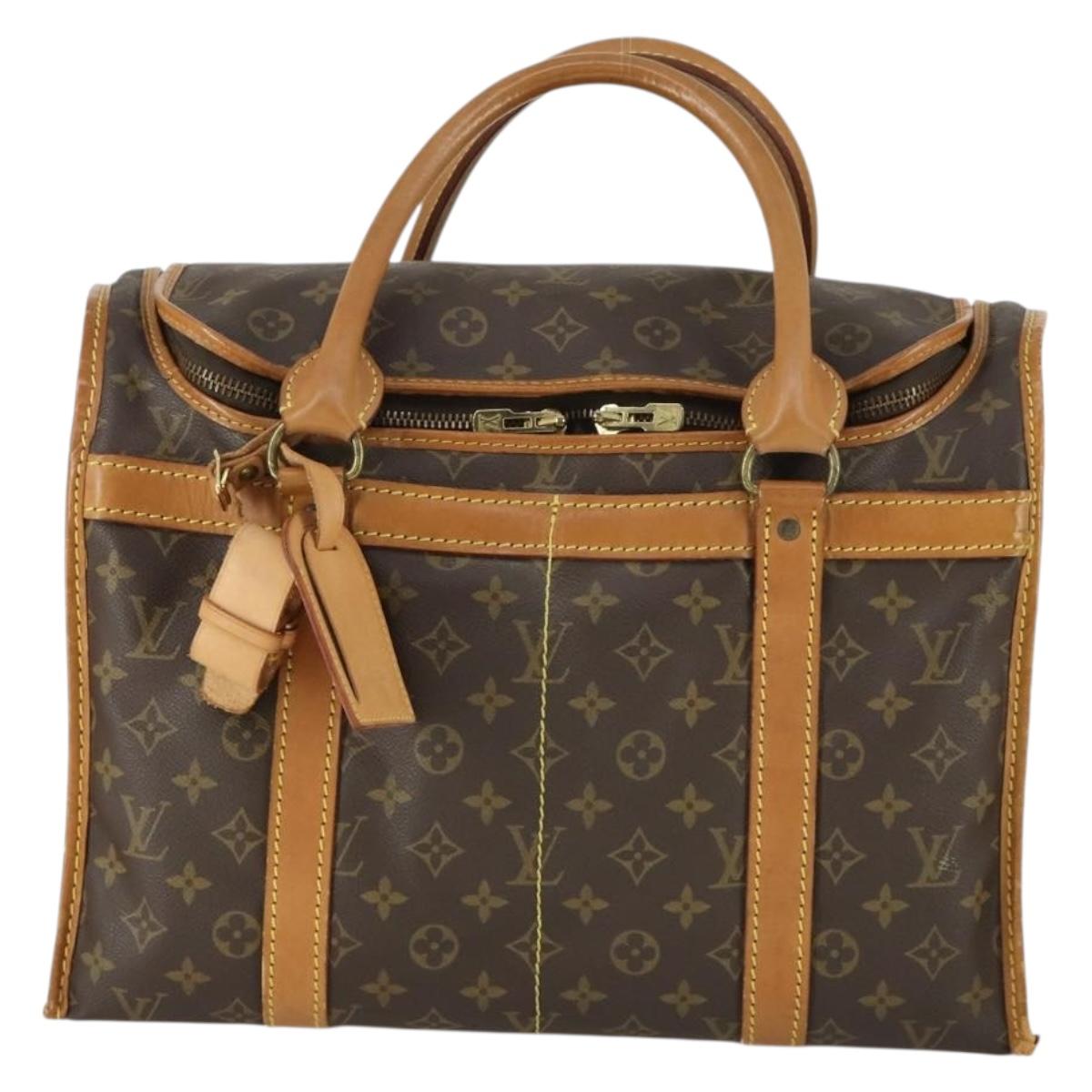 LOUIS VUITTON Monogram Sac Chasseur 40 Pet Carry M41924 LV Auth 162430
