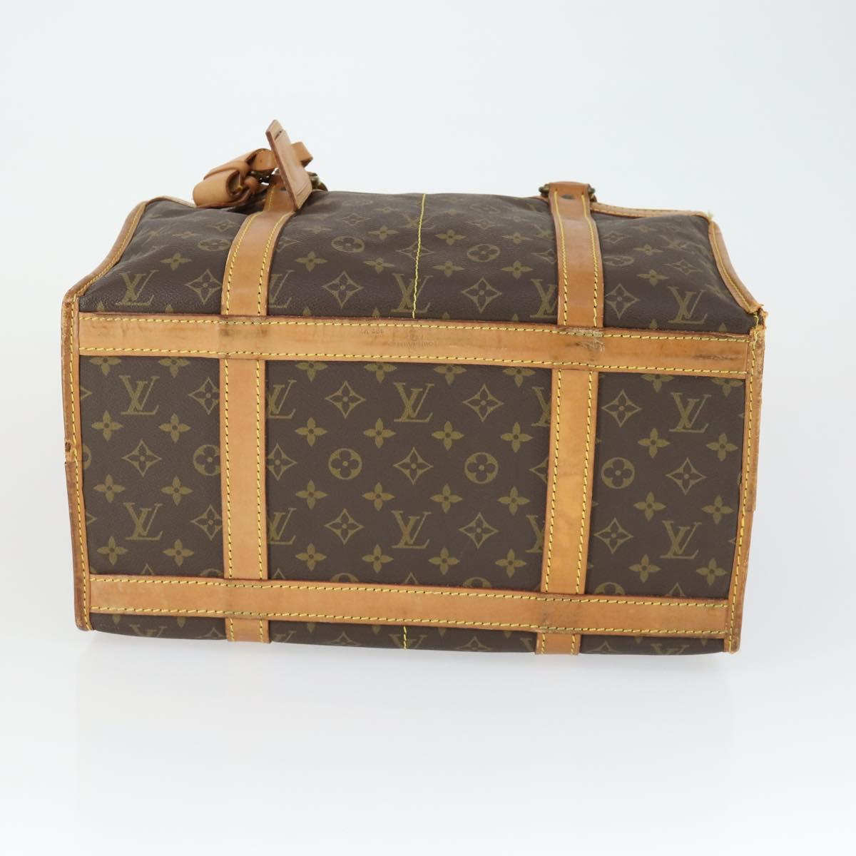 LOUIS VUITTON Monogram Sac Chasseur 40 Pet Carry M41924 LV Auth 162430