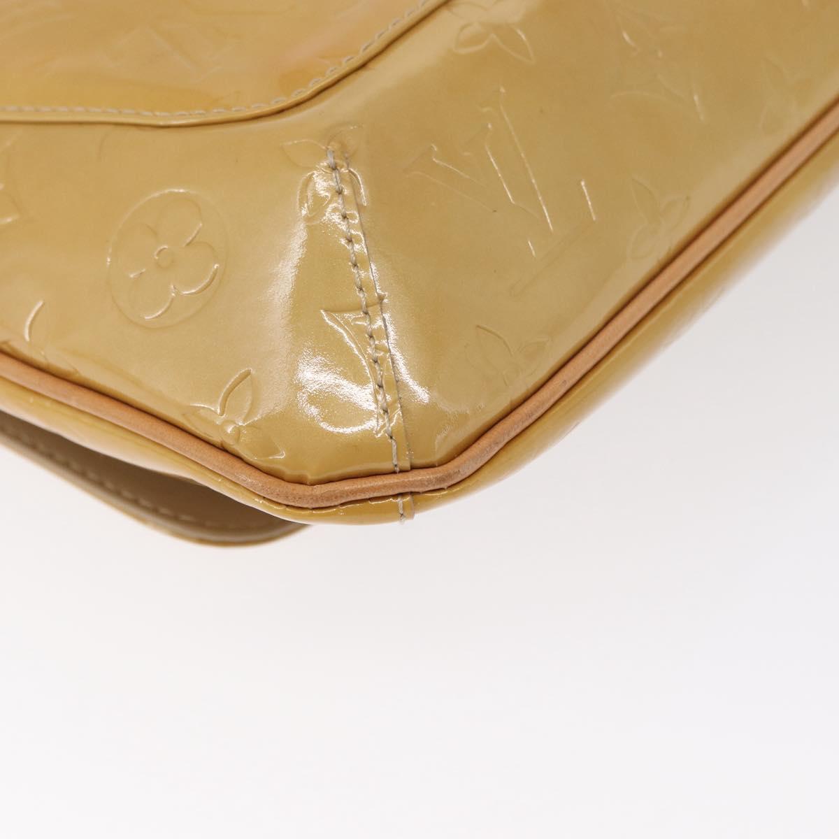 LOUIS VUITTON Monogram Vernis Thompson Street Bag Beige M91301 LV Auth 162432