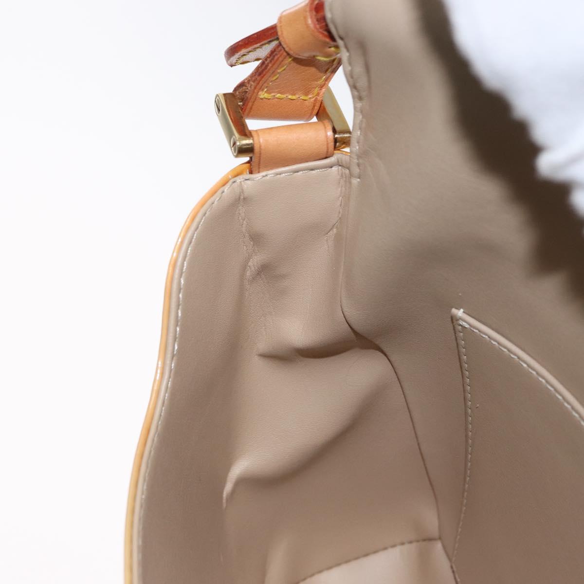 LOUIS VUITTON Monogram Vernis Thompson Street Bag Beige M91301 LV Auth 162432