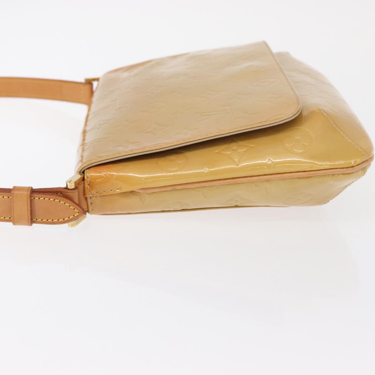 LOUIS VUITTON Monogram Vernis Thompson Street Bag Beige M91301 LV Auth 162432