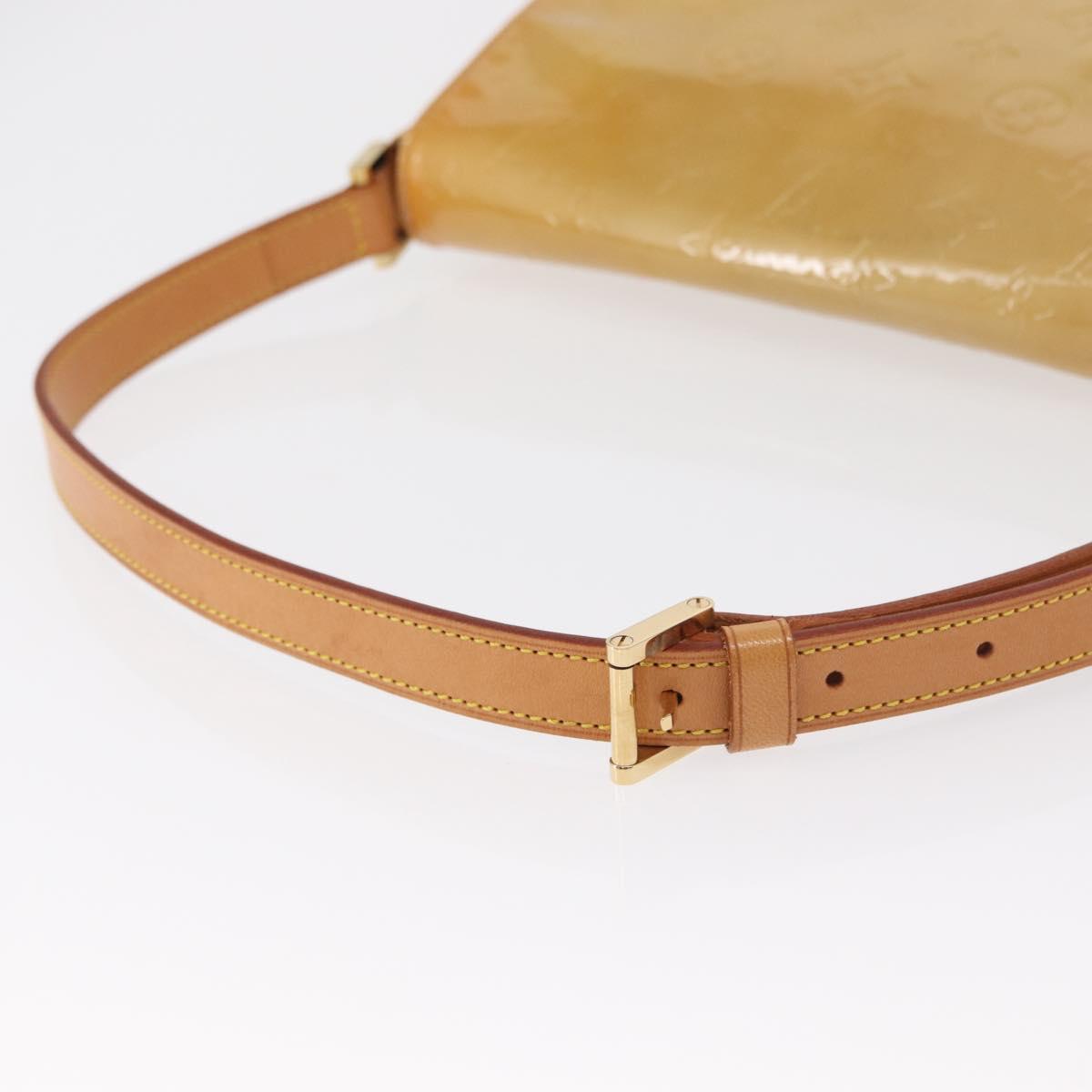 LOUIS VUITTON Monogram Vernis Thompson Street Bag Beige M91301 LV Auth 162432