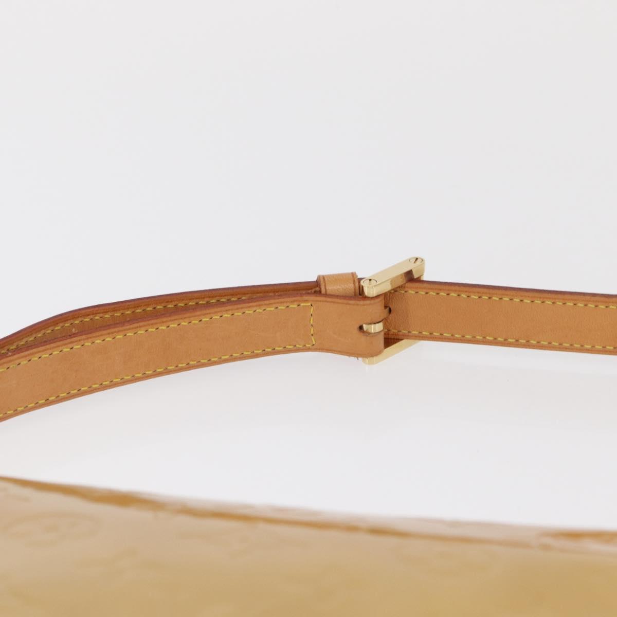 LOUIS VUITTON Monogram Vernis Thompson Street Bag Beige M91301 LV Auth 162432
