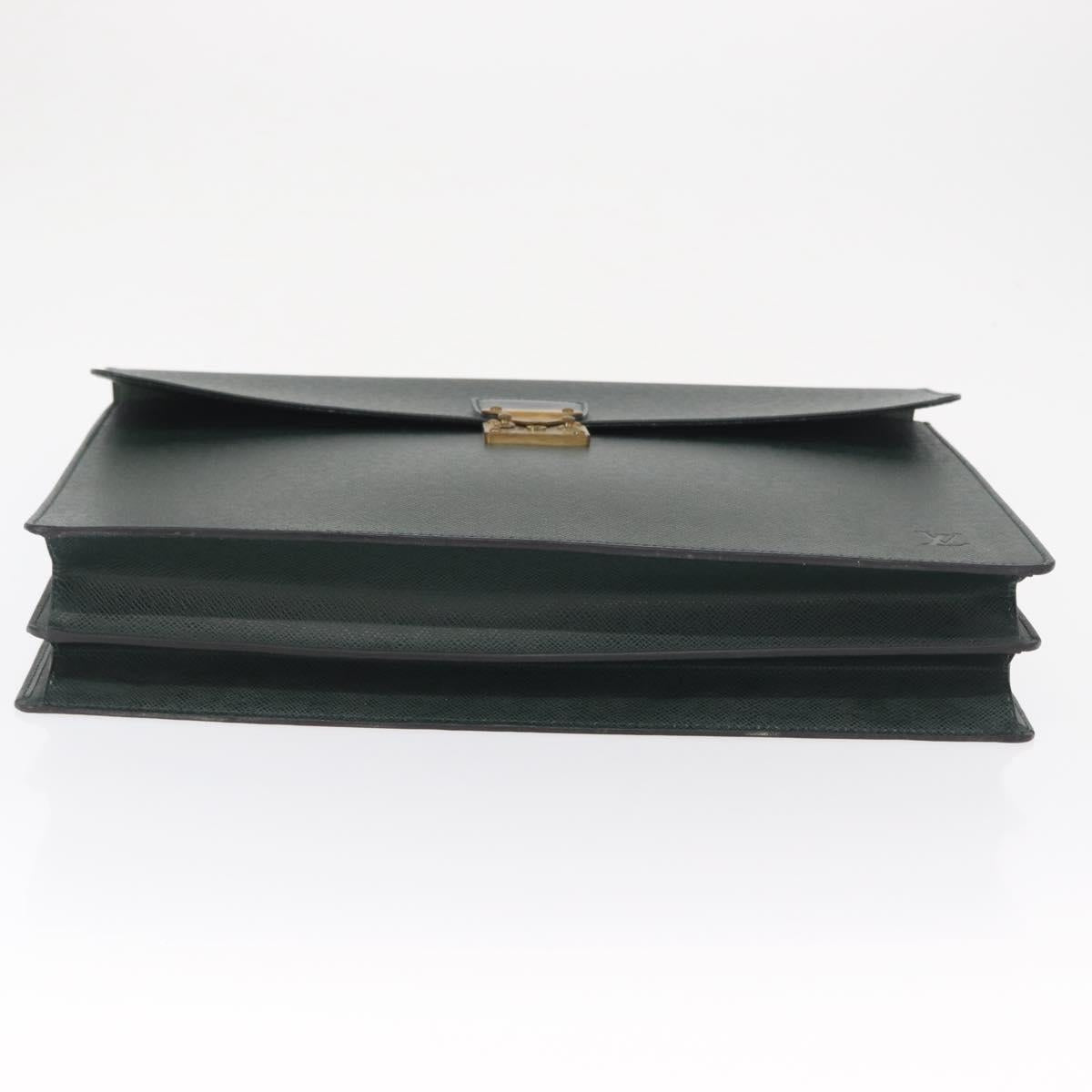 LOUIS VUITTON Taiga Serviette Moskova Business Bag Epicea M30034 LV Auth 162446