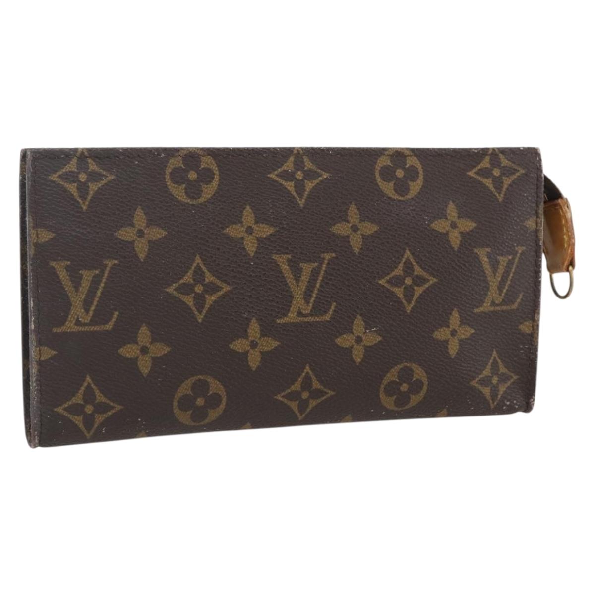 LOUIS VUITTON Monogram Bucket GM Accessory Pouch LV Auth 162489