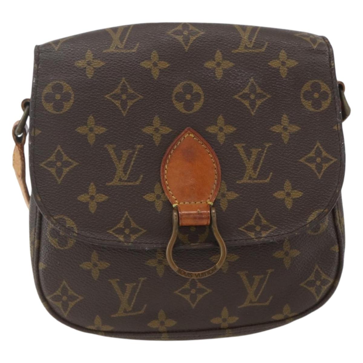 LOUIS VUITTON Monogram Saint Cloud MM Shoulder Bag M51243 LV Auth 162494