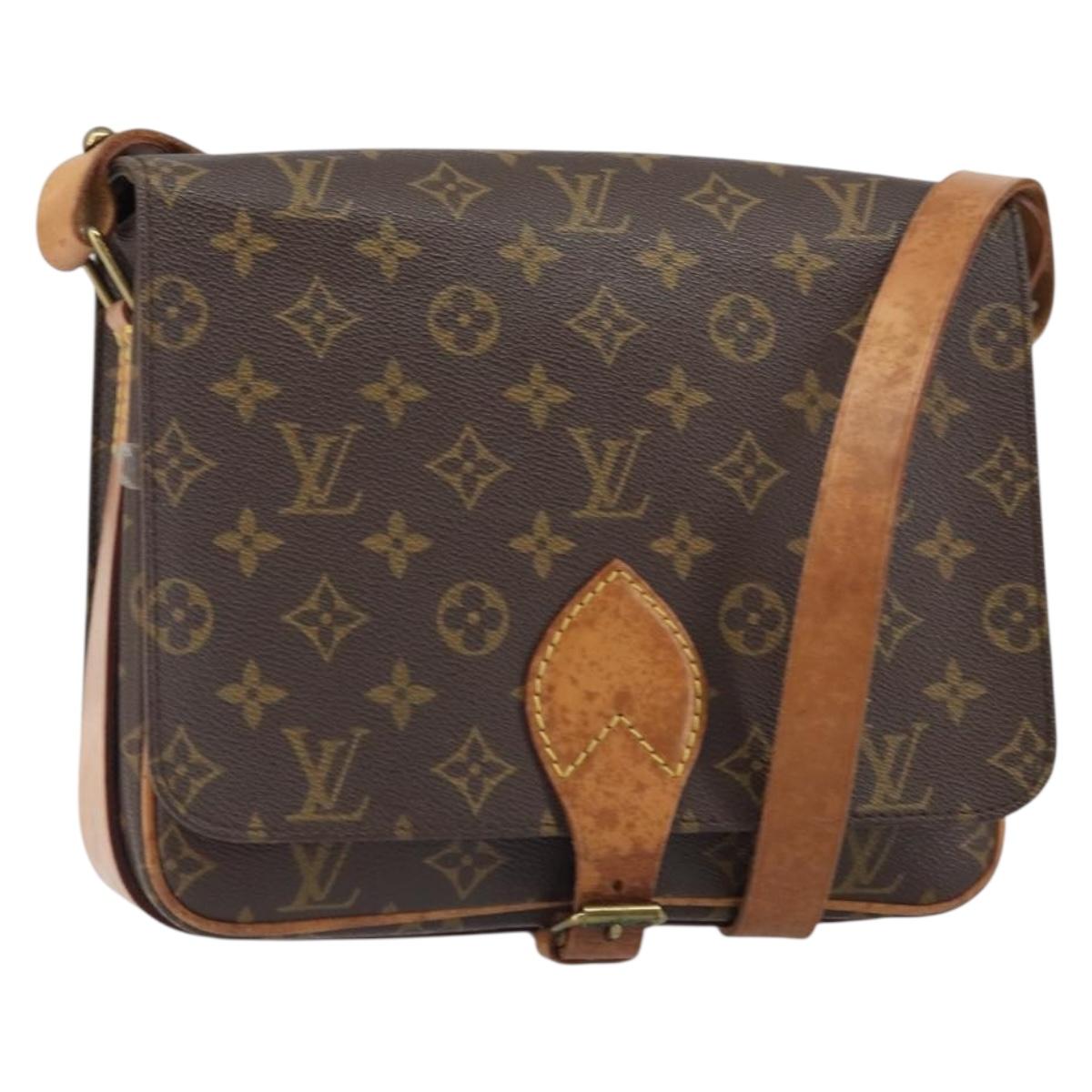 LOUIS VUITTON Monogram Cartouchiere GM Shoulder Bag M51252 LV Auth 162496