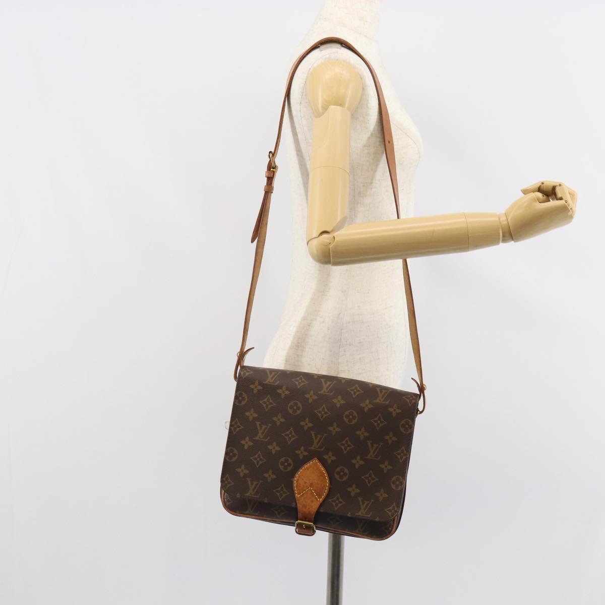 LOUIS VUITTON Monogram Cartouchiere GM Shoulder Bag M51252 LV Auth 162496