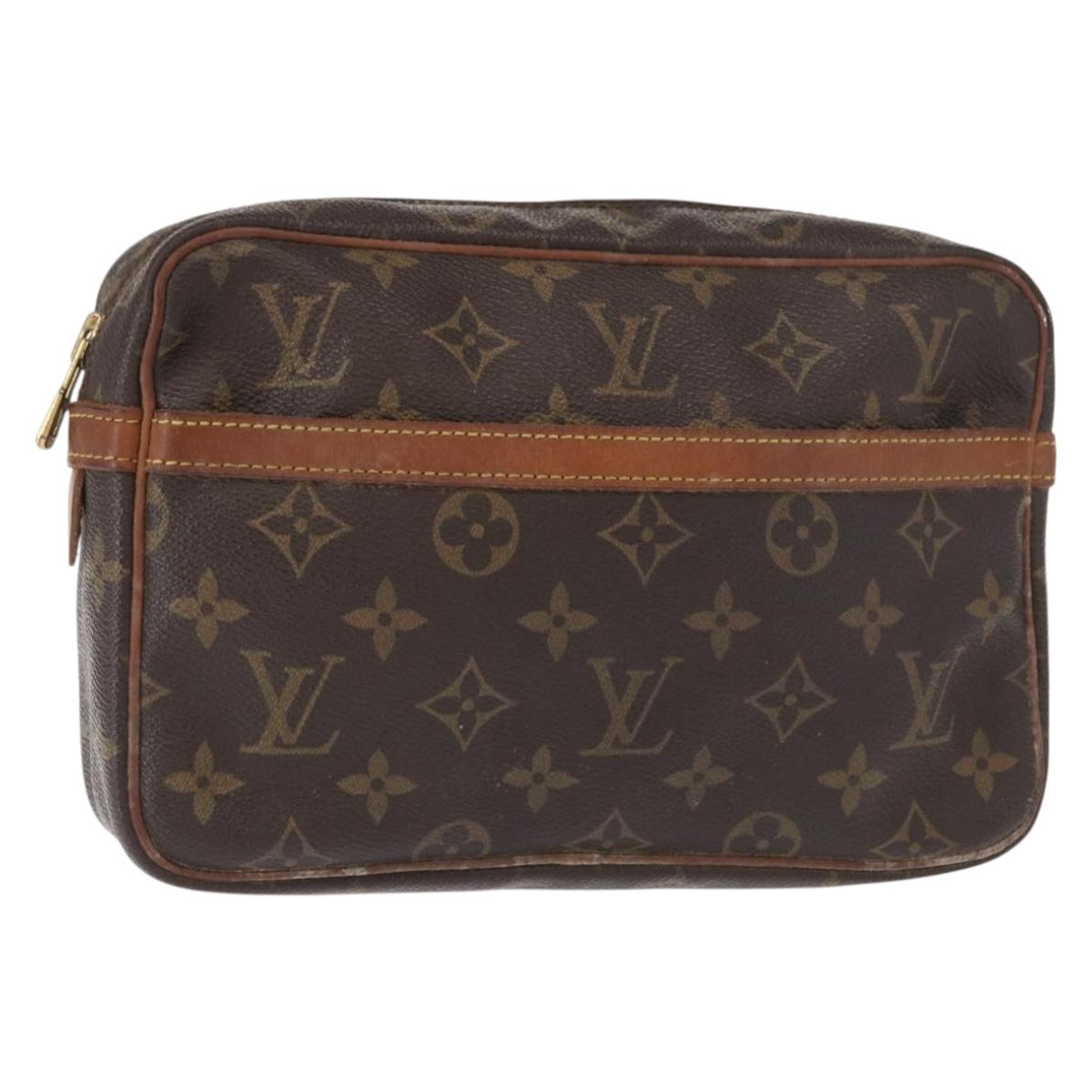 LOUIS VUITTON Monogram Compiegne 23 Clutch Bag M51847 LV Auth 162497