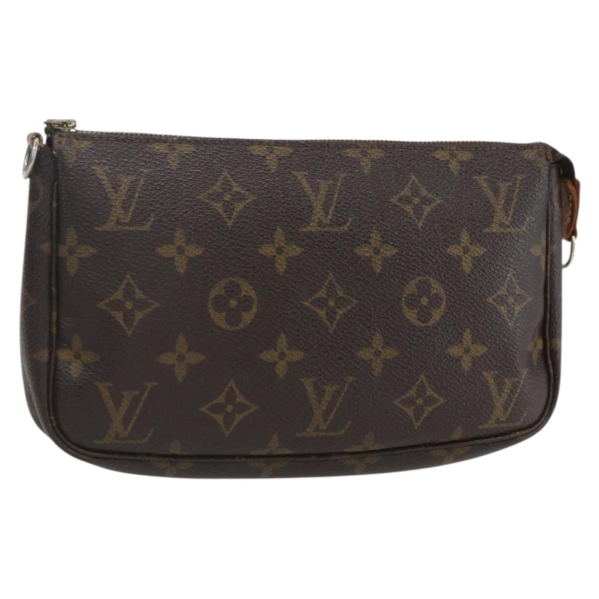 LOUIS VUITTON Monogram Pochette Accessoires Pouch M51980 LV Auth 162556