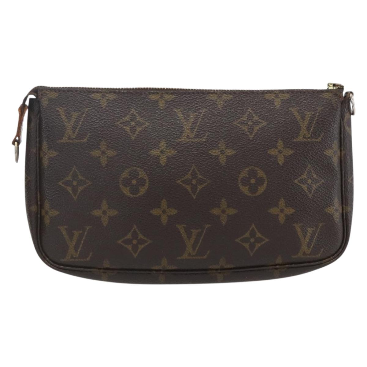 LOUIS VUITTON Monogram Pochette Accessoires Pouch M51980 LV Auth 162556