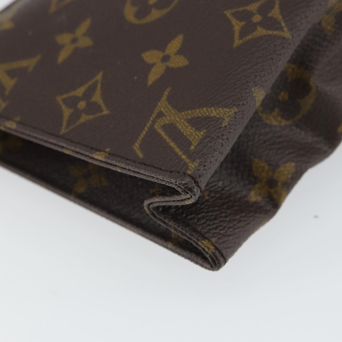 LOUIS VUITTON Monogram Poche Toilette 19 Pouch M47544 LV Auth 162560