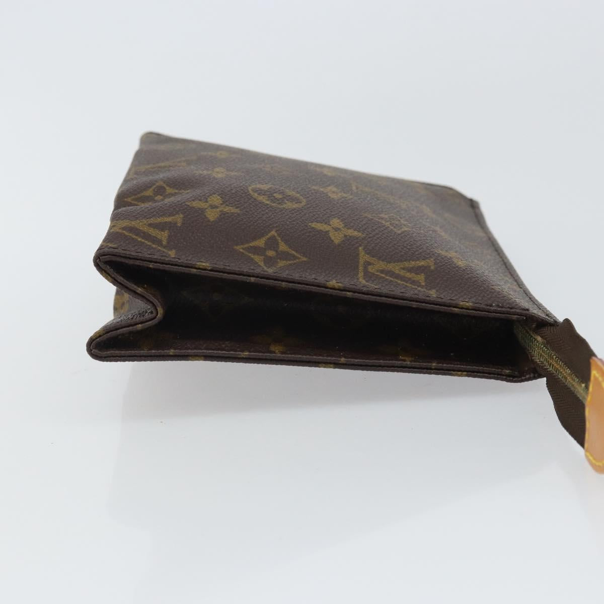 LOUIS VUITTON Monogram Poche Toilette 19 Pouch M47544 LV Auth 162560