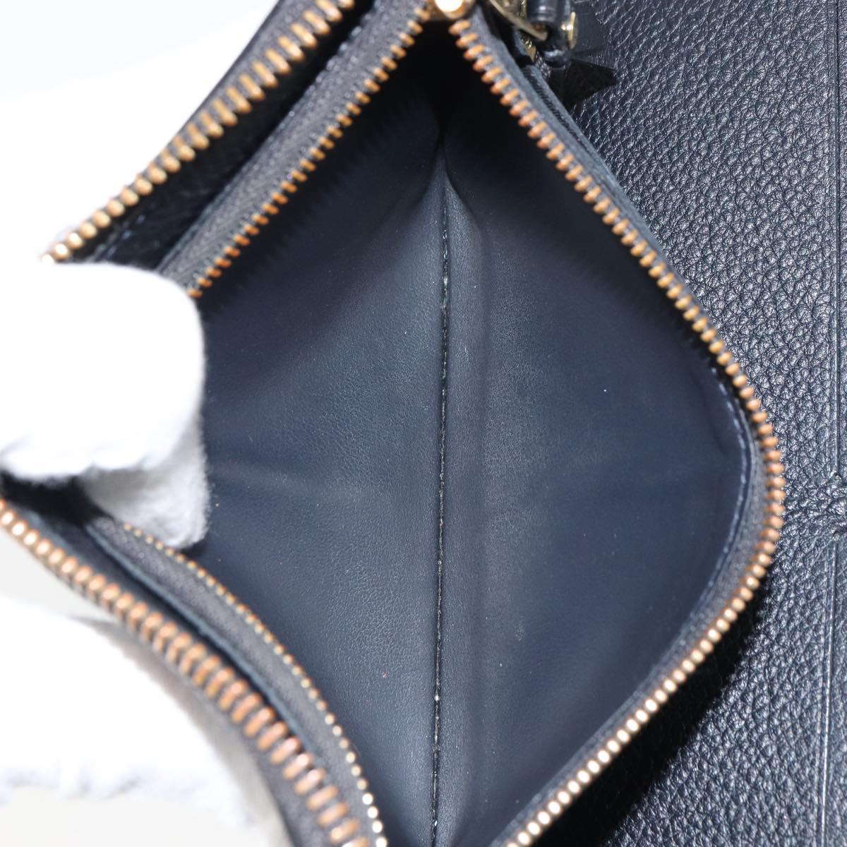LOUIS VUITTON Monogram Empreinte Portefeuille Secret Long M93435 LV Auth 162566