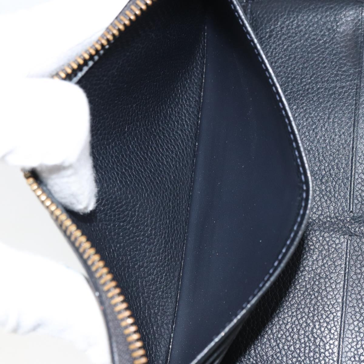 LOUIS VUITTON Monogram Empreinte Portefeuille Secret Long M93435 LV Auth 162566