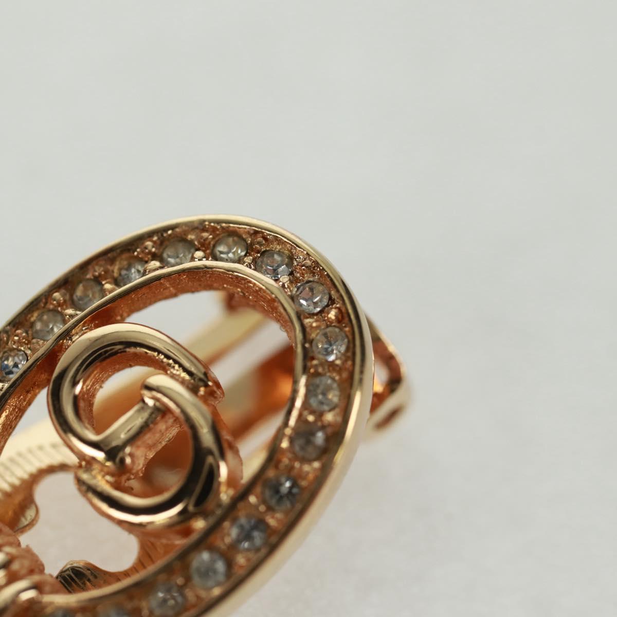 Christian Dior Earring metal Gold Auth 162579V