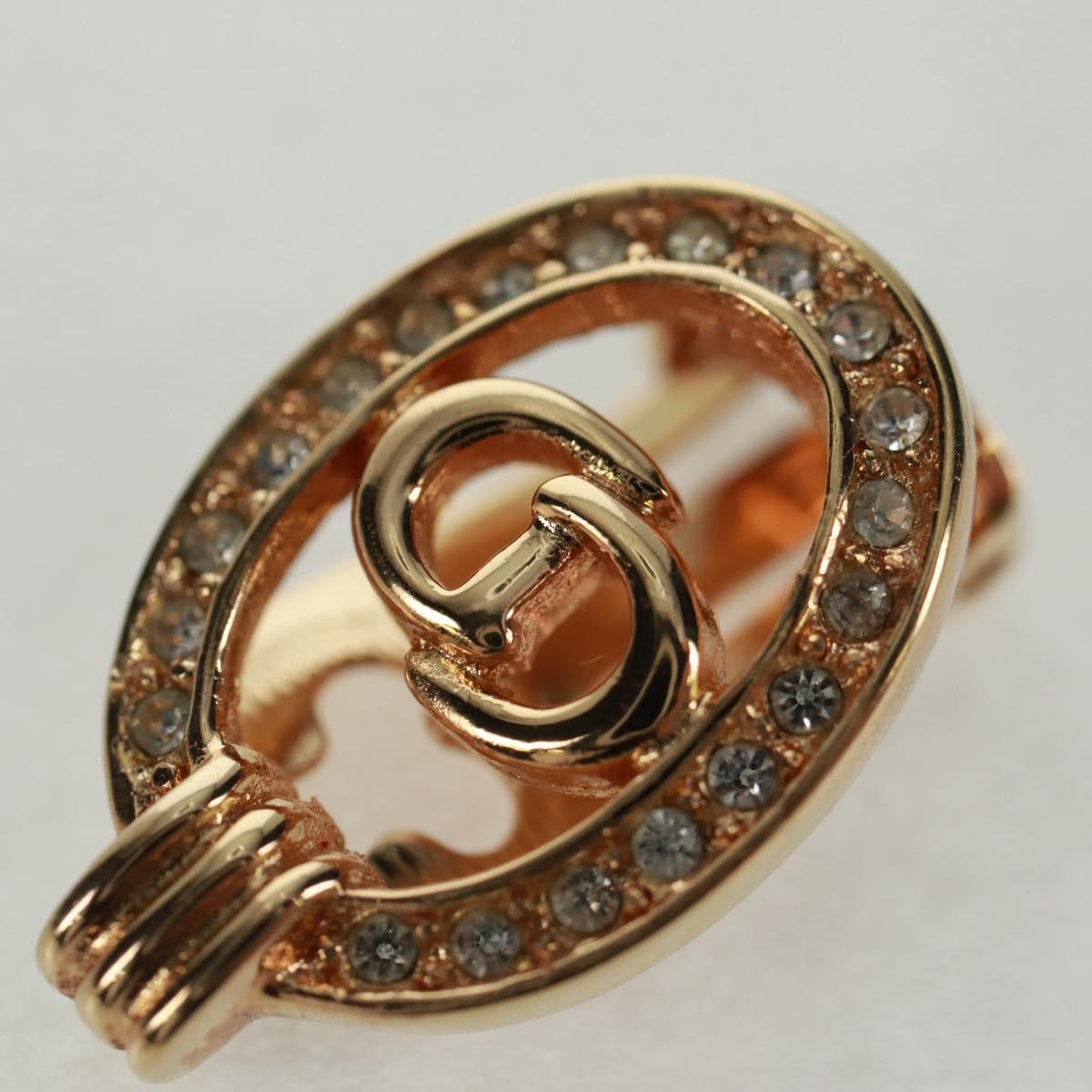 Christian Dior Earring metal Gold Auth 162579V