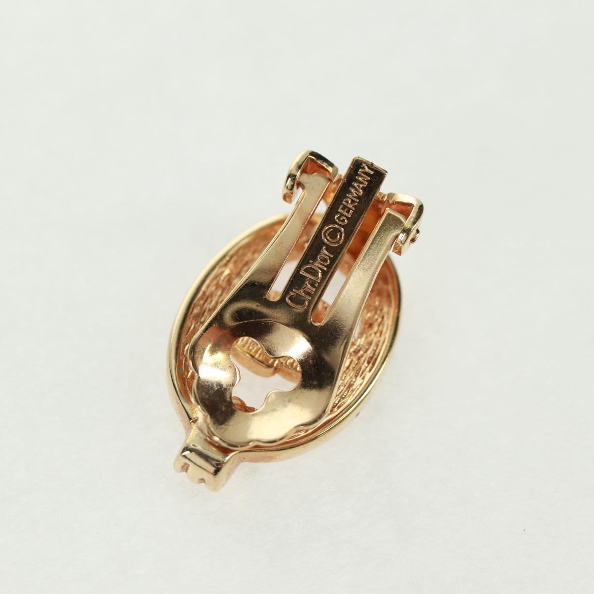 Christian Dior Earring metal Gold Auth 162579V
