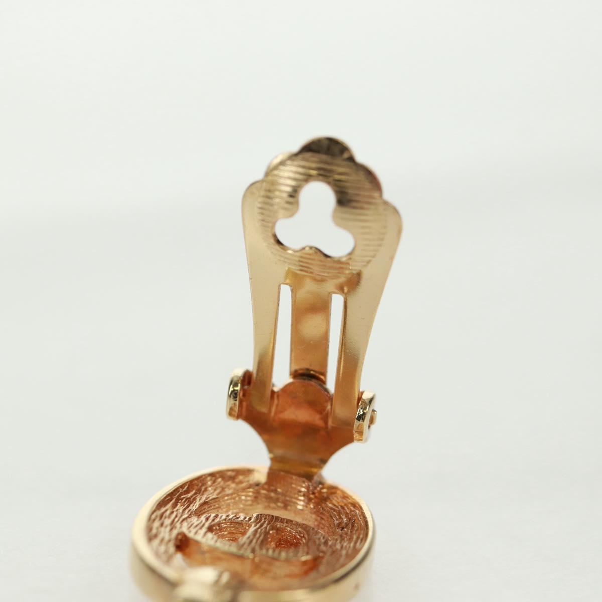 Christian Dior Earring metal Gold Auth 162579V