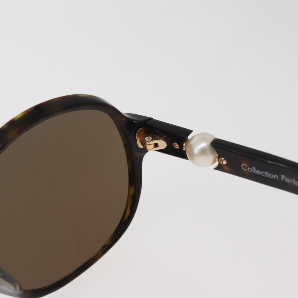 CHANEL Tortoise Sunglasses plastic Brown CC Auth 162588