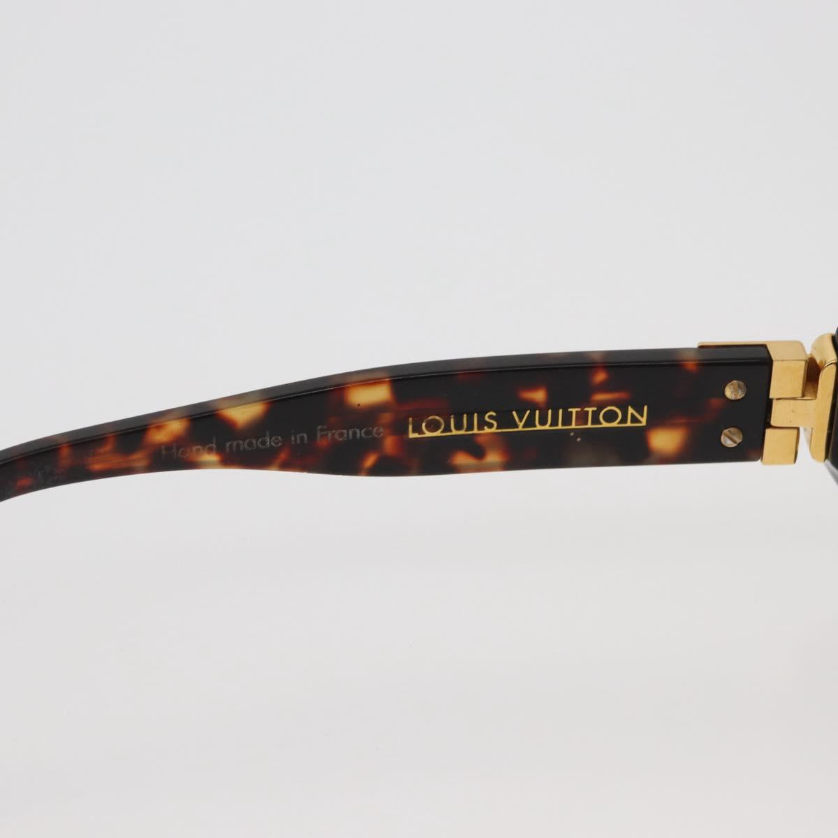 LOUIS VUITTON Tortoise Sunglasses plastic Brown LV Auth 162590