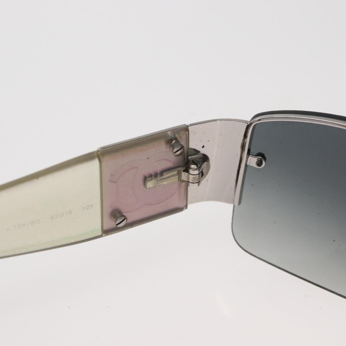 CHANEL Sunglasses plastic Opal CC Auth 162593