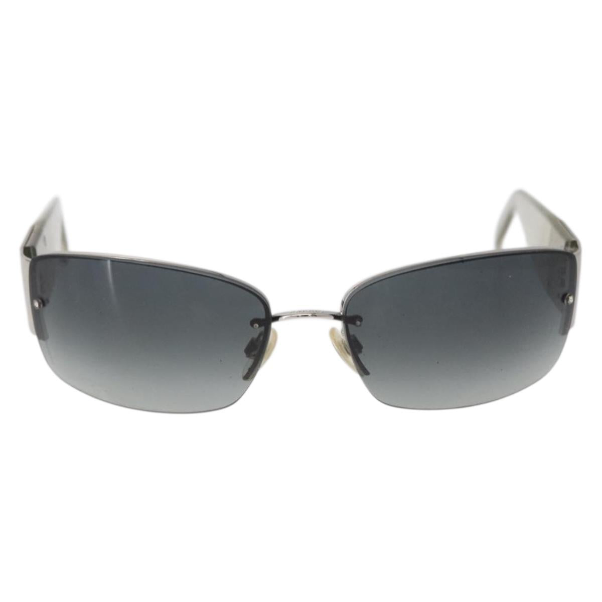 CHANEL Sunglasses plastic Opal CC Auth 162593