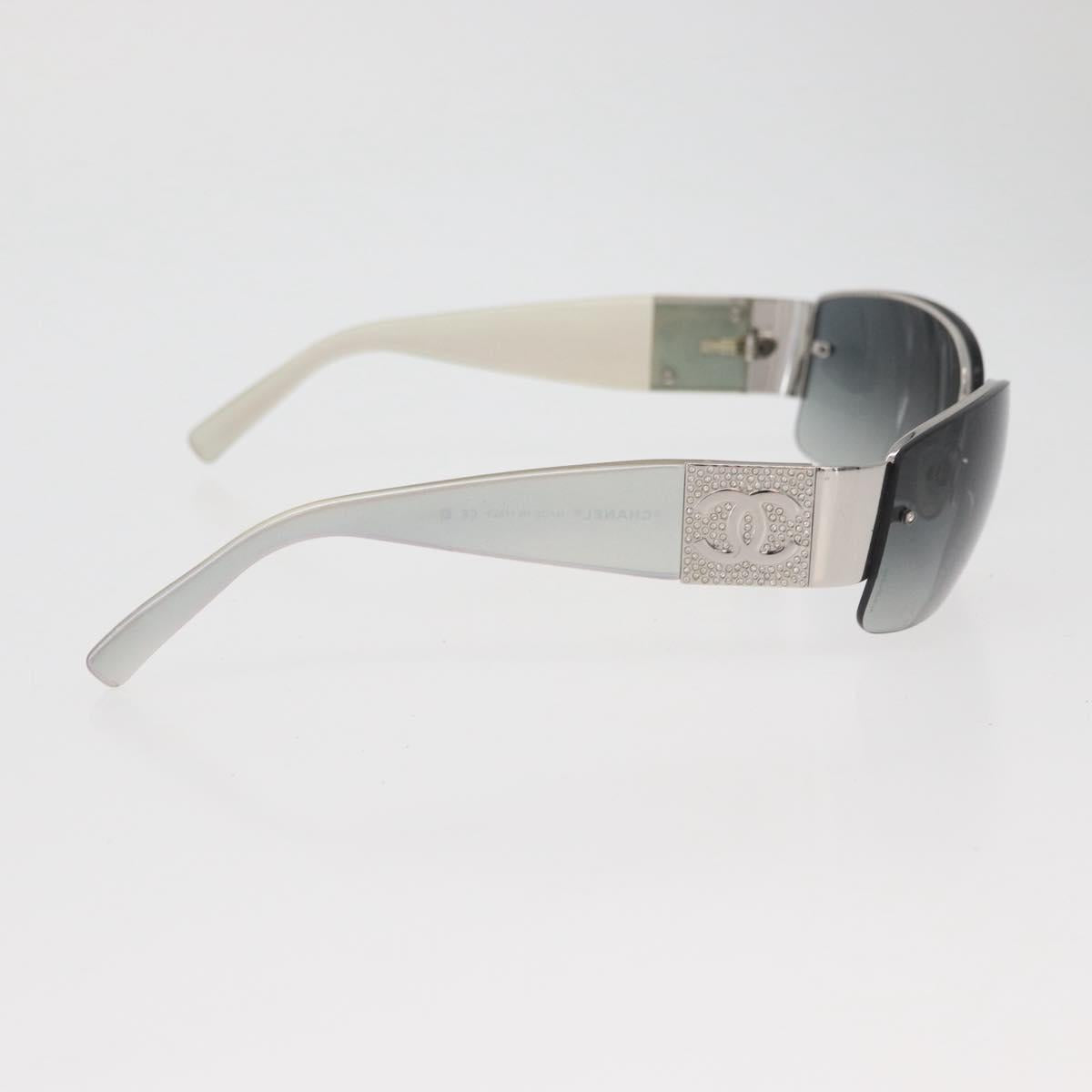 CHANEL Sunglasses plastic Opal CC Auth 162593