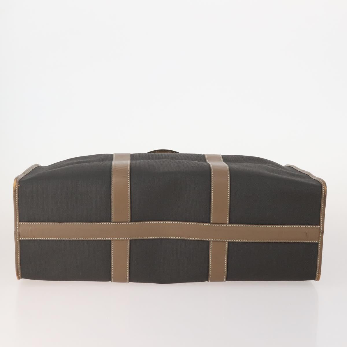 Dunhill Tote Bag Leather 4 Set Brown Black Auth 162595