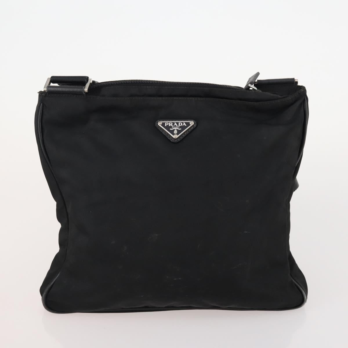 PRADA Hand Bag Nylon 3 Set Black Auth 162603
