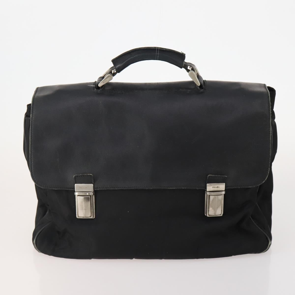PRADA Hand Bag Nylon 3 Set Black Auth 162603