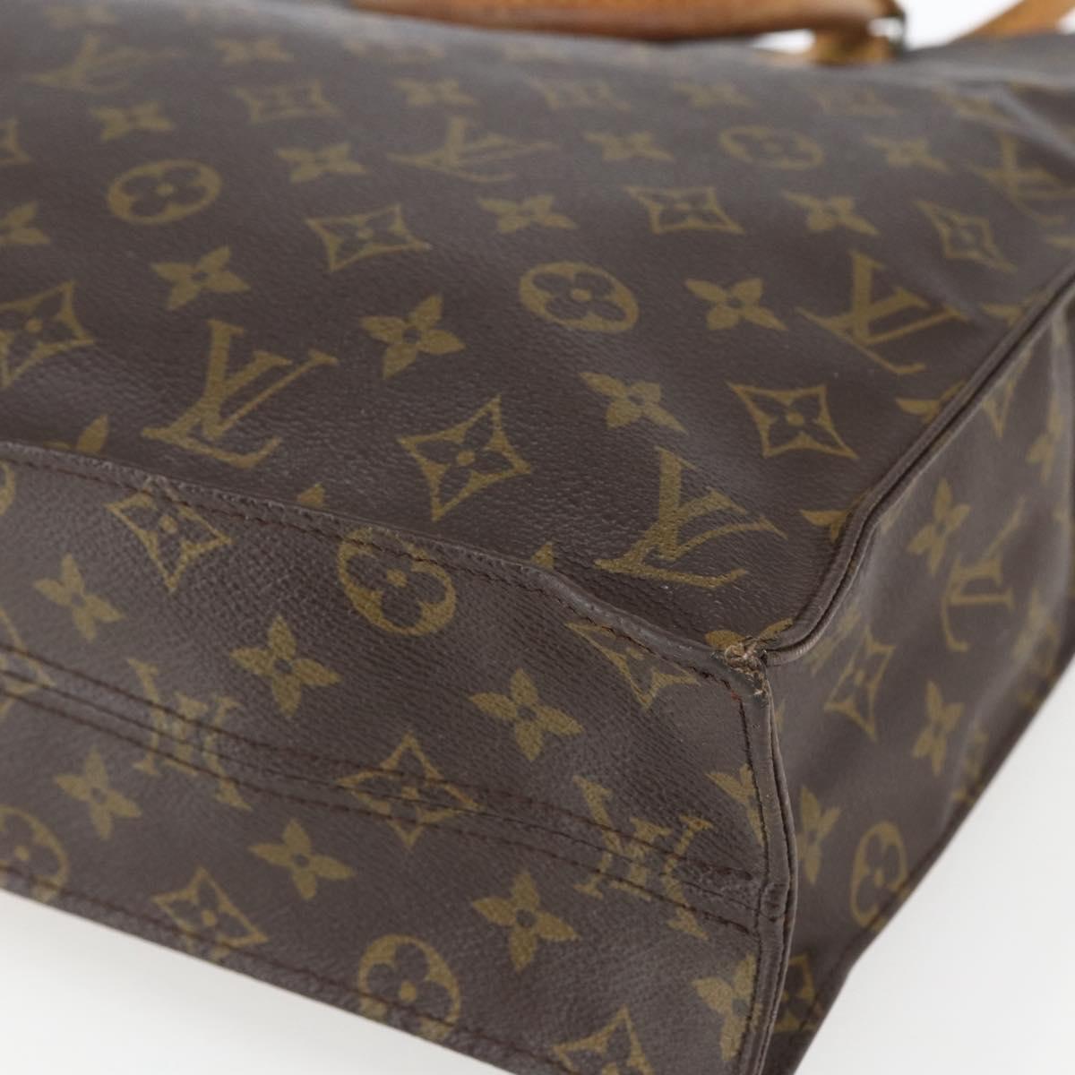 LOUIS VUITTON Monogram Sac Plat Hand Bag M51140 LV Auth 162680