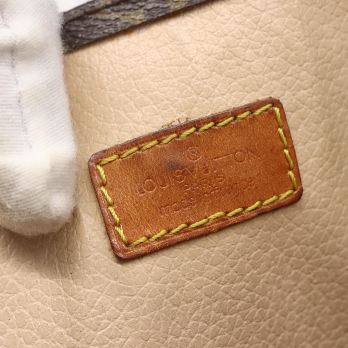 LOUIS VUITTON Monogram Sac Plat Hand Bag M51140 LV Auth 162680
