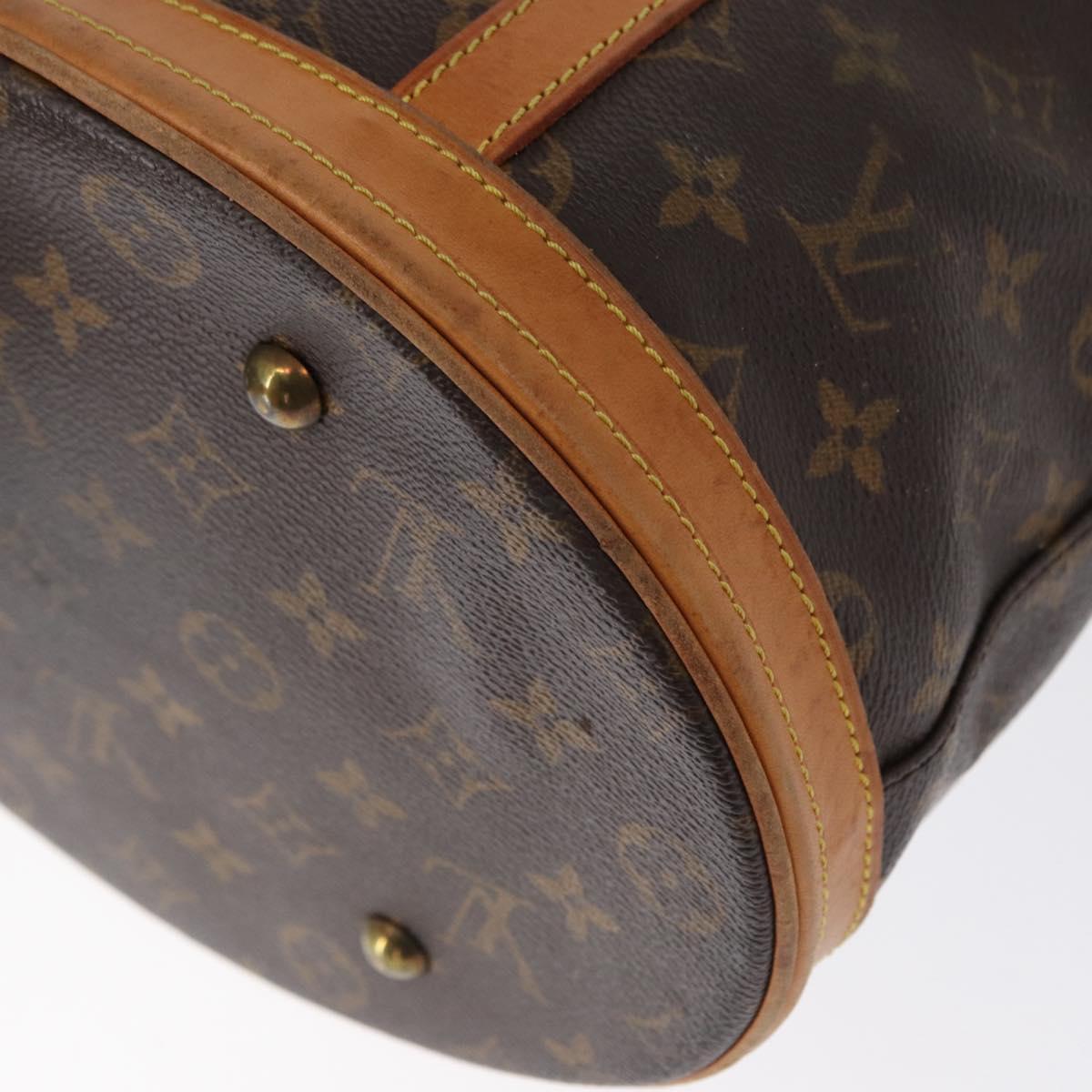 LOUIS VUITTON Monogram Bucket GM Shoulder Bag M42236 LV Auth 162681