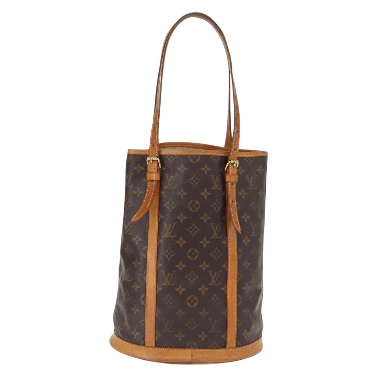 LOUIS VUITTON Monogram Bucket GM Shoulder Bag M42236 LV Auth 162681