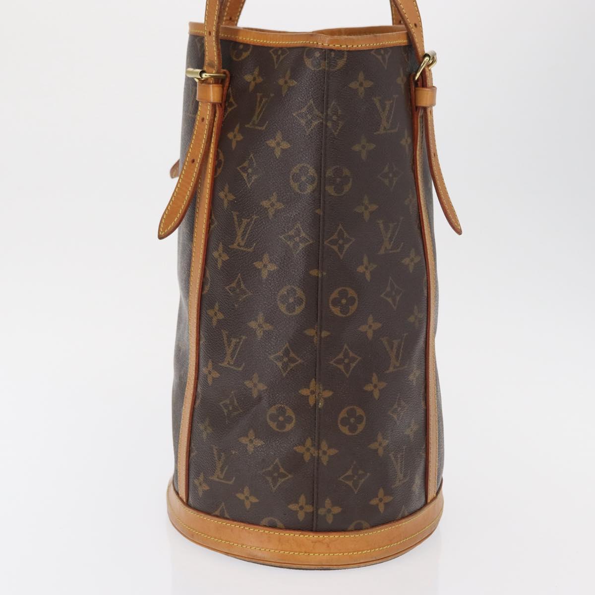 LOUIS VUITTON Monogram Bucket GM Shoulder Bag M42236 LV Auth 162681