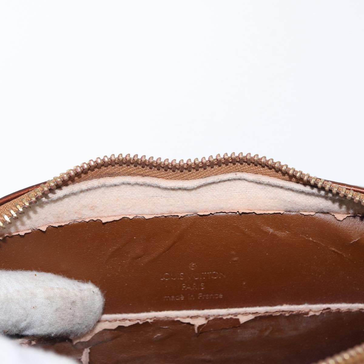 LOUIS VUITTON Monogram Vernis Christy MM Shoulder Bag Bronze M91109 Auth 162684
