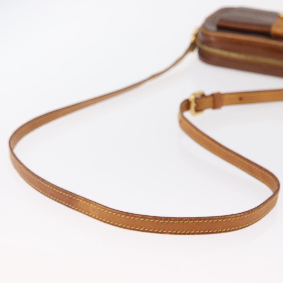 LOUIS VUITTON Monogram Vernis Christy MM Shoulder Bag Bronze M91109 Auth 162684