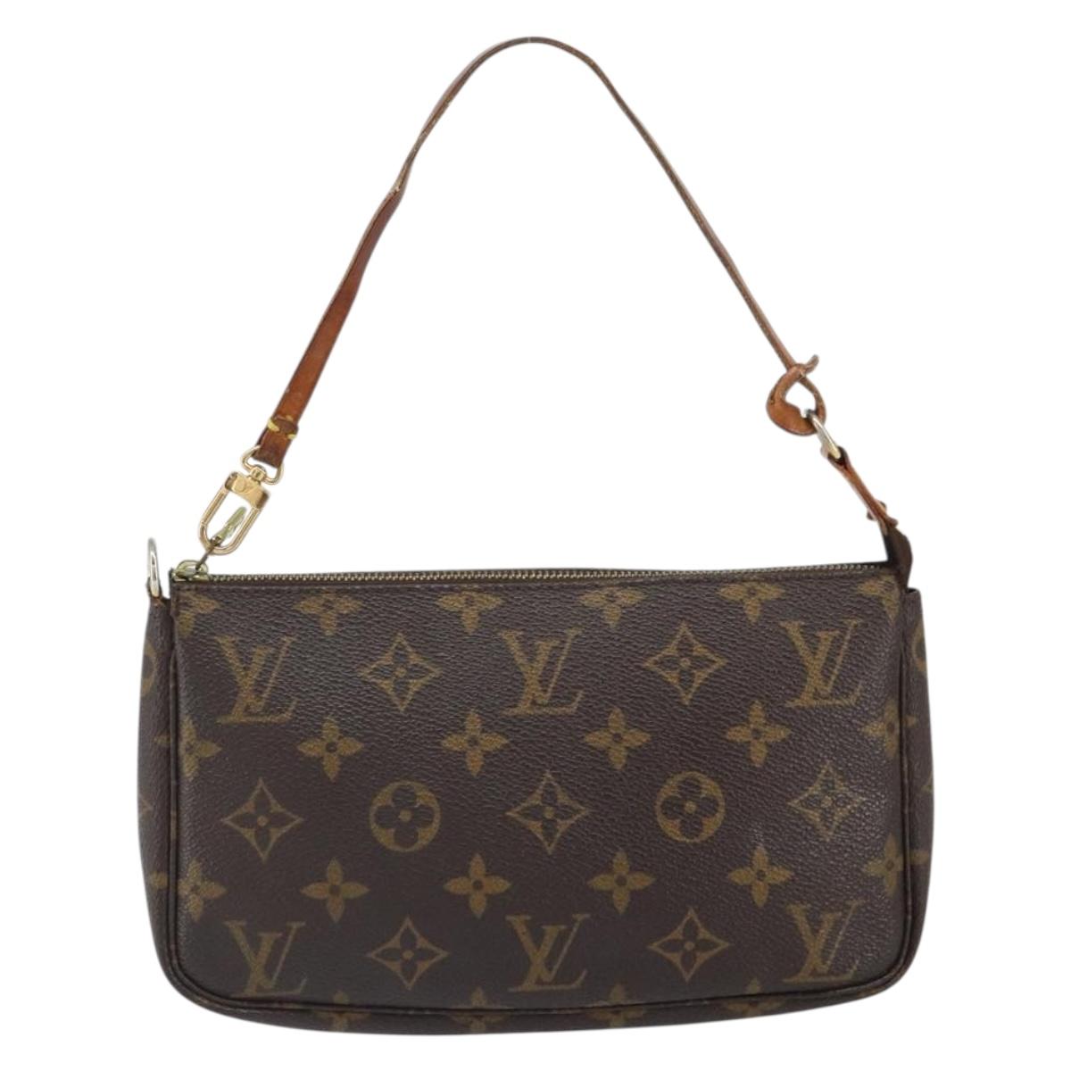 LOUIS VUITTON Monogram Pochette Accessoires Pouch M51980 LV Auth 162685