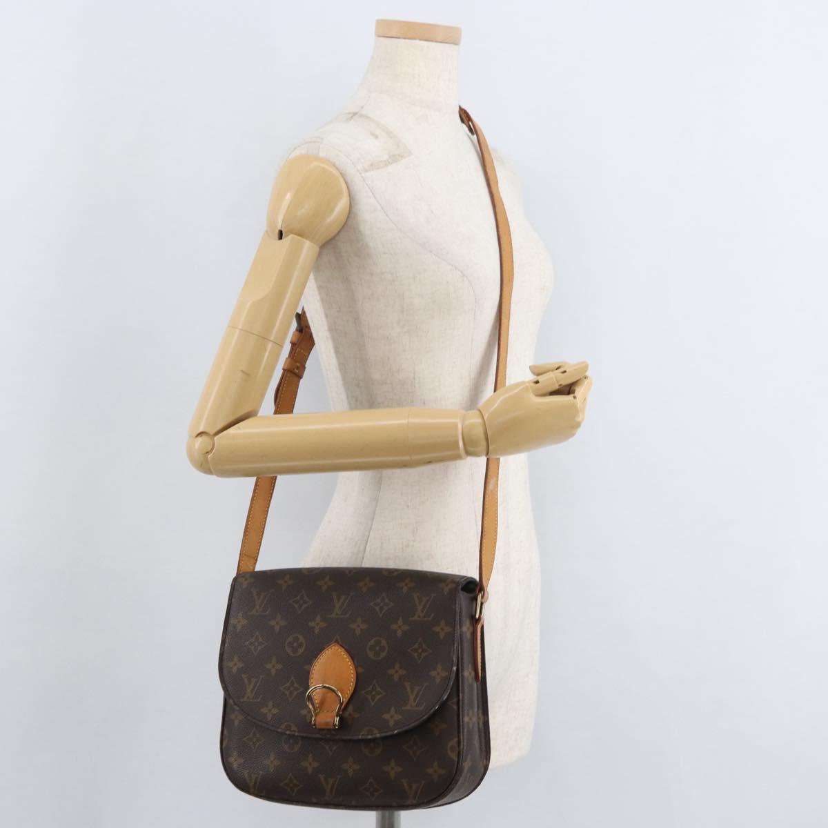 LOUIS VUITTON Monogram Saint Cloud GM Shoulder Bag M51242 LV Auth 162705
