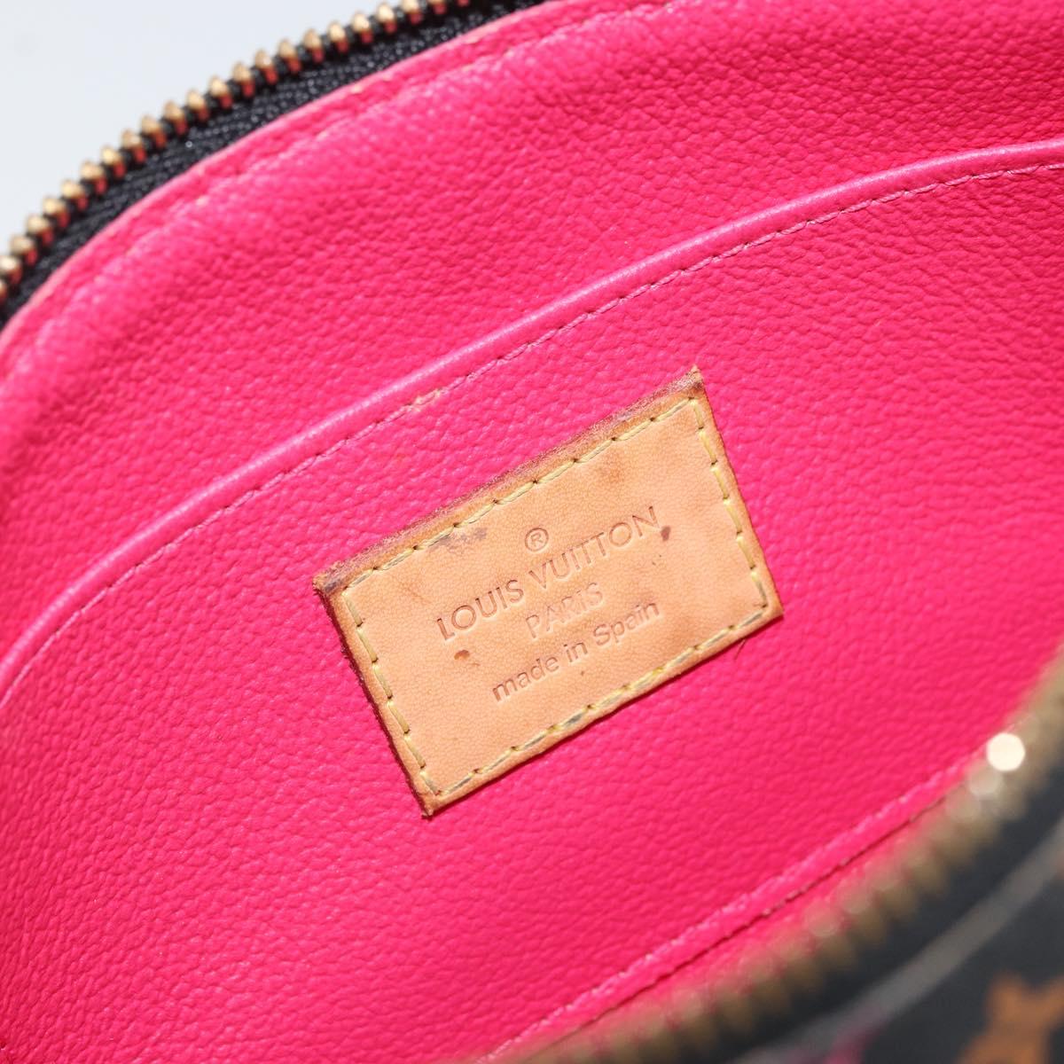 LOUIS VUITTON Monogram Multicolor Pochette Pouch Black M47355 LV Auth 162711