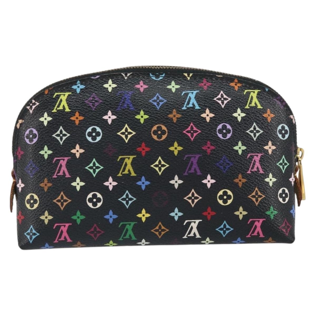 LOUIS VUITTON Monogram Multicolor Pochette Pouch Black M47355 LV Auth 162711